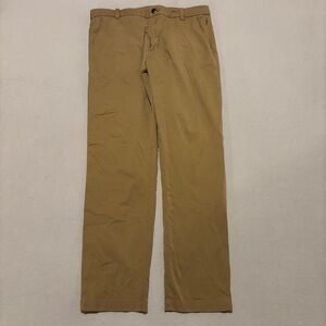 Lululemon‎ Chino Pants 33x29 Brown High Rise Casual Preppy Academia